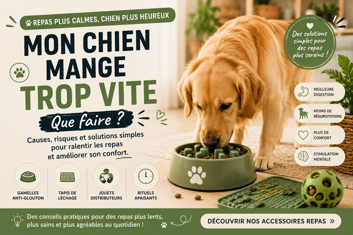 Mon chien mange trop vite : que faire ? Solutions simples
