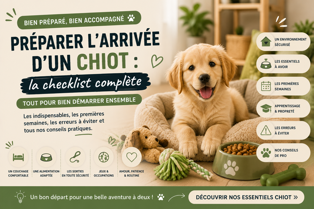Préparer l’arrivée d’un chiot : la checklist complète