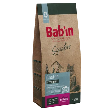 Croquettes pour Chat Stérilisé au Saumon – Peau Saine & Pelage Brillant
